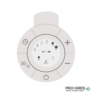 Електрическа лира за баня Crystal E-Pearl 500 W White