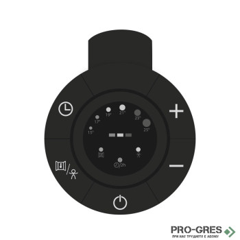 Електрическа лира за баня Crystal E-Pearl 500 W Black