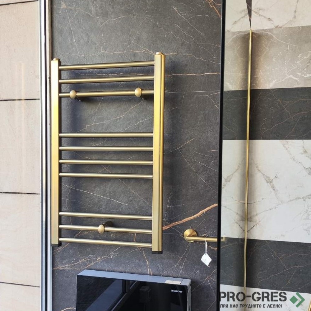 Лира за баня 80х50см драскано злато Crystal  STRAIGHT SB-Brass CORALLITE