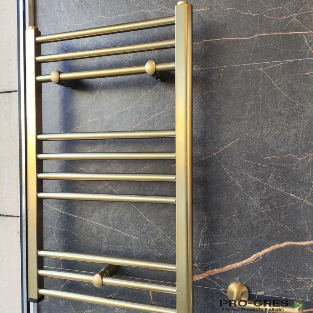 Лира за баня 80х50см драскано злато Crystal  STRAIGHT SB-Brass CORALLITE