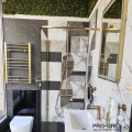 Лира за баня 80х50см драскано злато Crystal  STRAIGHT SB-Brass CORALLITE