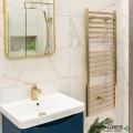Лира за баня 80х50см драскано злато Crystal  STRAIGHT SB-Brass CORALLITE
