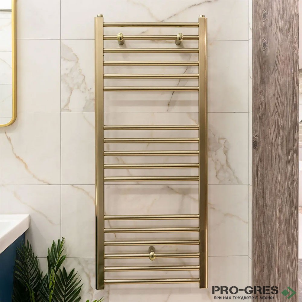 Лира за баня 80х50см драскано злато Crystal  STRAIGHT SB-Brass CORALLITE
