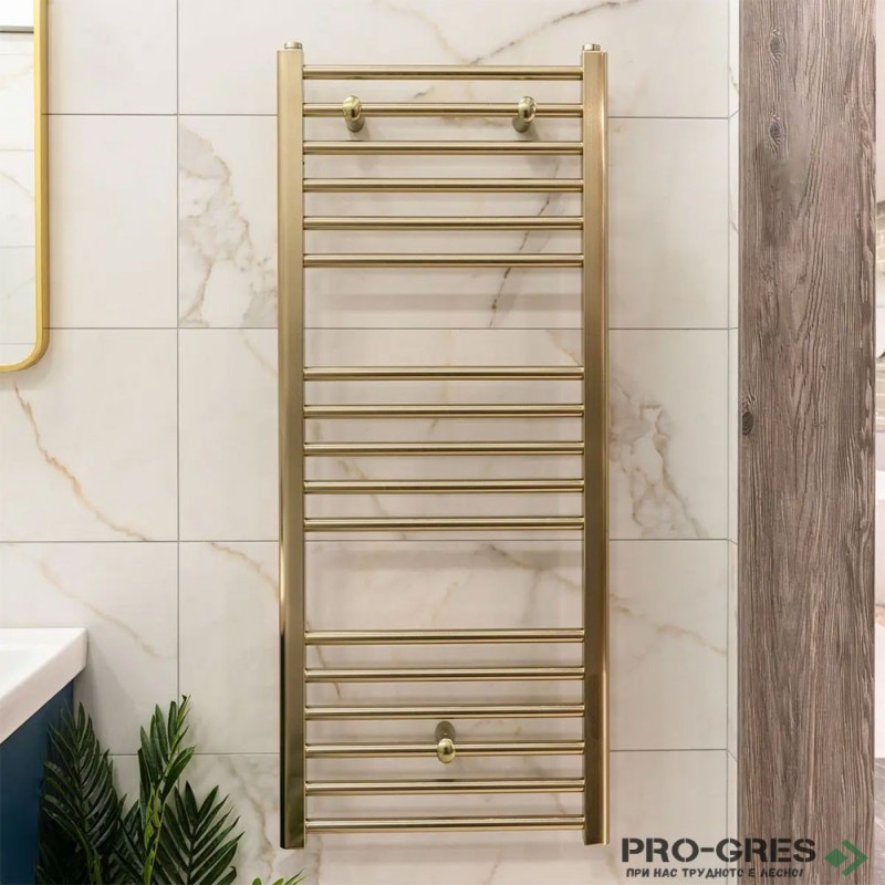 Лира за баня 80х50см драскано злато Crystal  STRAIGHT SB-Brass CORALLITE
