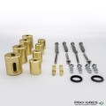 Лира за баня 80х50см драскано злато Crystal  STRAIGHT SB-Brass CORALLITE