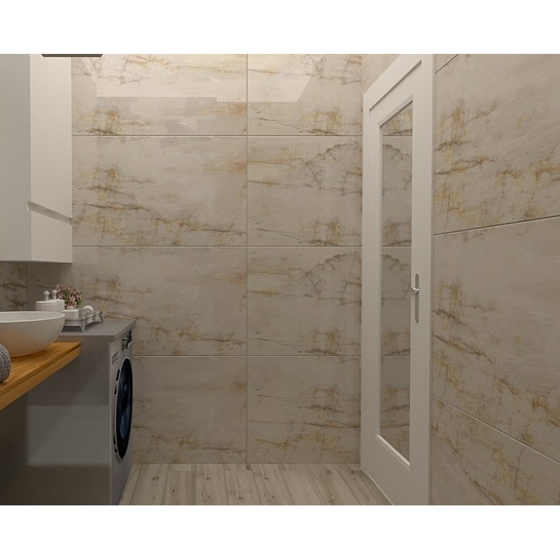 Гранитогрес  полиран 60x120 Decovita Deep Space Ivory