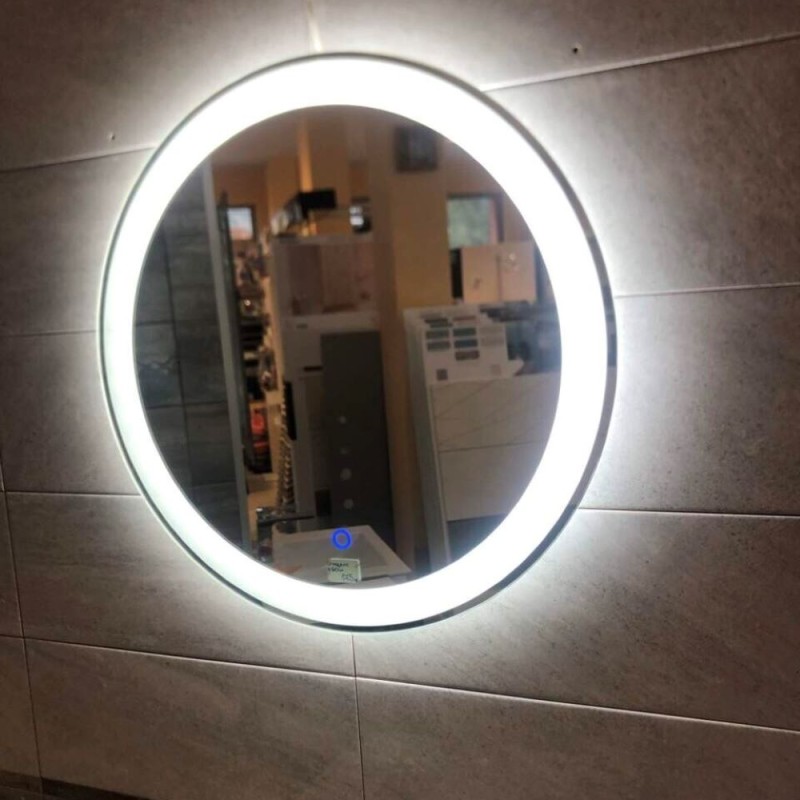 Кръгло огледало с LED осветление и touch бутон 60см, ESPE 3012
