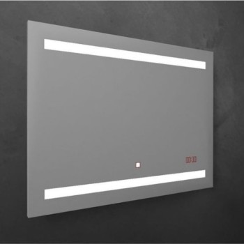  ОГЛЕДАЛО ЗА БАНЯ С LED ОСВЕТЛЕНИЕ,ТЪЧ СЕНЗОР,НАГРЕВАТЕЛ И ЧАСОВНИК, 140х70см ESPE 3019