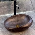 Мивка за баня, тип купа,старинно дърво 50х31см ESPE 3209A