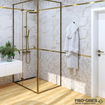 Плочки за баня Ecoceramic Casablanca Gold 30×90 см