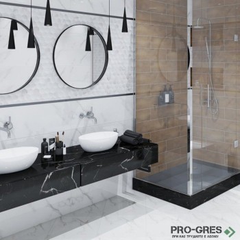Плочки за баня Ecoceramic Casablanca White 30×90 см