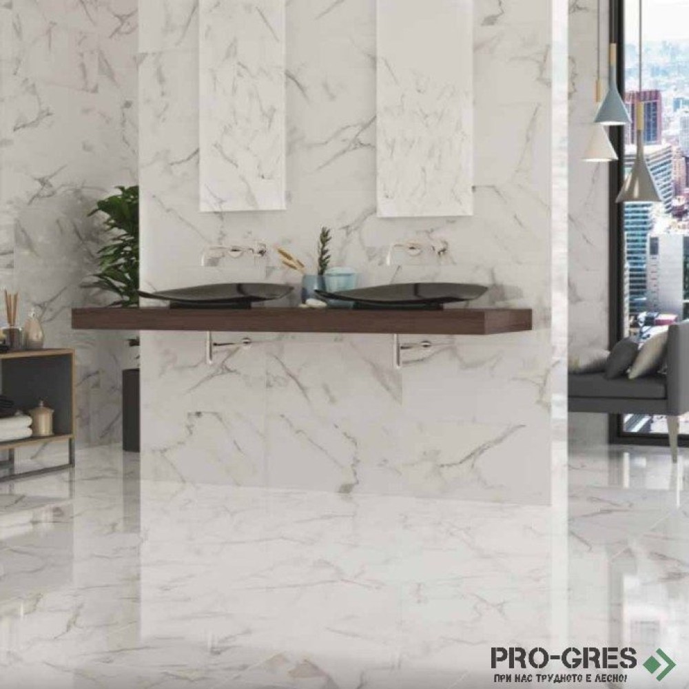 Плочки за баня Ecoceramic Casablanca White 30×90 см Плочки за баня Ecoceramic Casablanca White 30×90 см