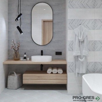Плочки за баня Ecoceramic Eclectic Perla 25×70 см