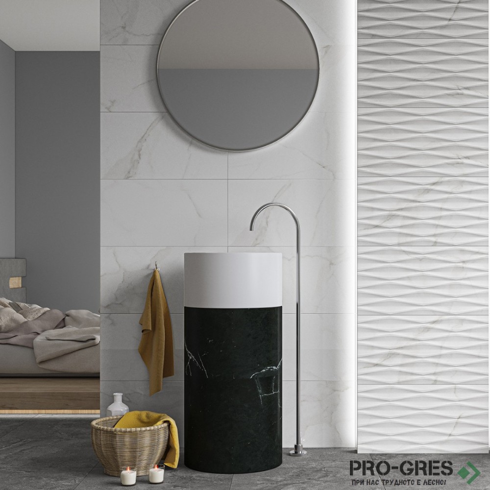 Плочки за баня Ecoceramic Essens White 31.6×60 см Плочки за баня Ecoceramic Essens White 31.6×60 см