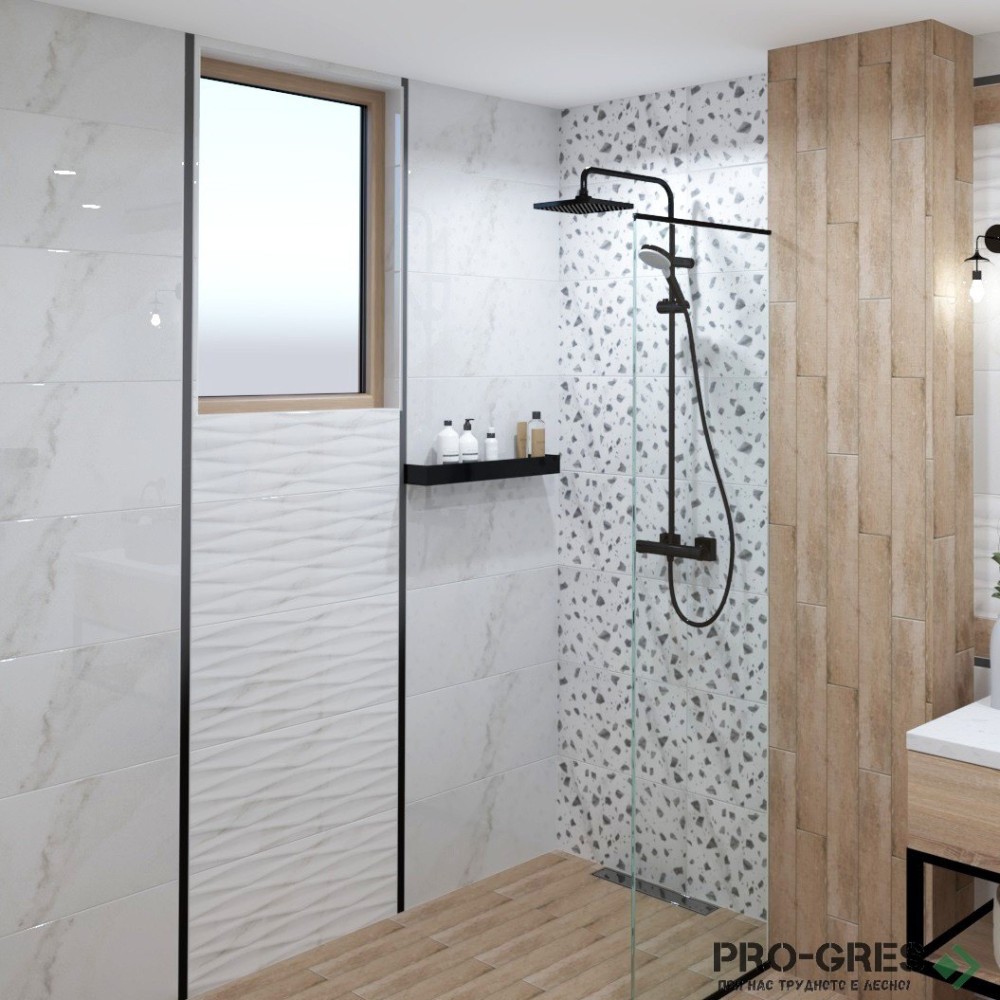 Плочки за баня Ecoceramic Essens White 31.6×60 см Плочки за баня Ecoceramic Essens White 31.6×60 см