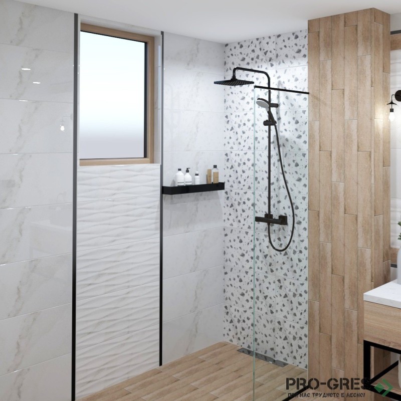 Плочки за баня Ecoceramic Essens White 31.6×60 см Плочки за баня Ecoceramic Essens White 31.6×60 см
