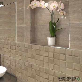 Плочки за баня Ecoceramic Manchester Taupe 30×90 см