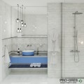 Плочки за баня Ecoceramic Mirage Cold 25×70 см Плочки за баня Ecoceramic Mirage Cold 25×70 см