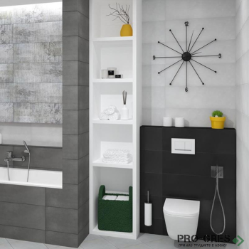 Плочки за баня Ecoceramic Natur Noir 25×75 см