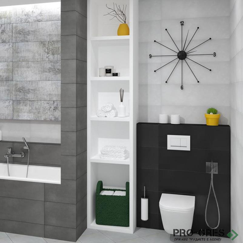 Плочки за баня Ecoceramic Natur Noir 25×75 см Плочки за баня Ecoceramic Natur Noir 25×75 см