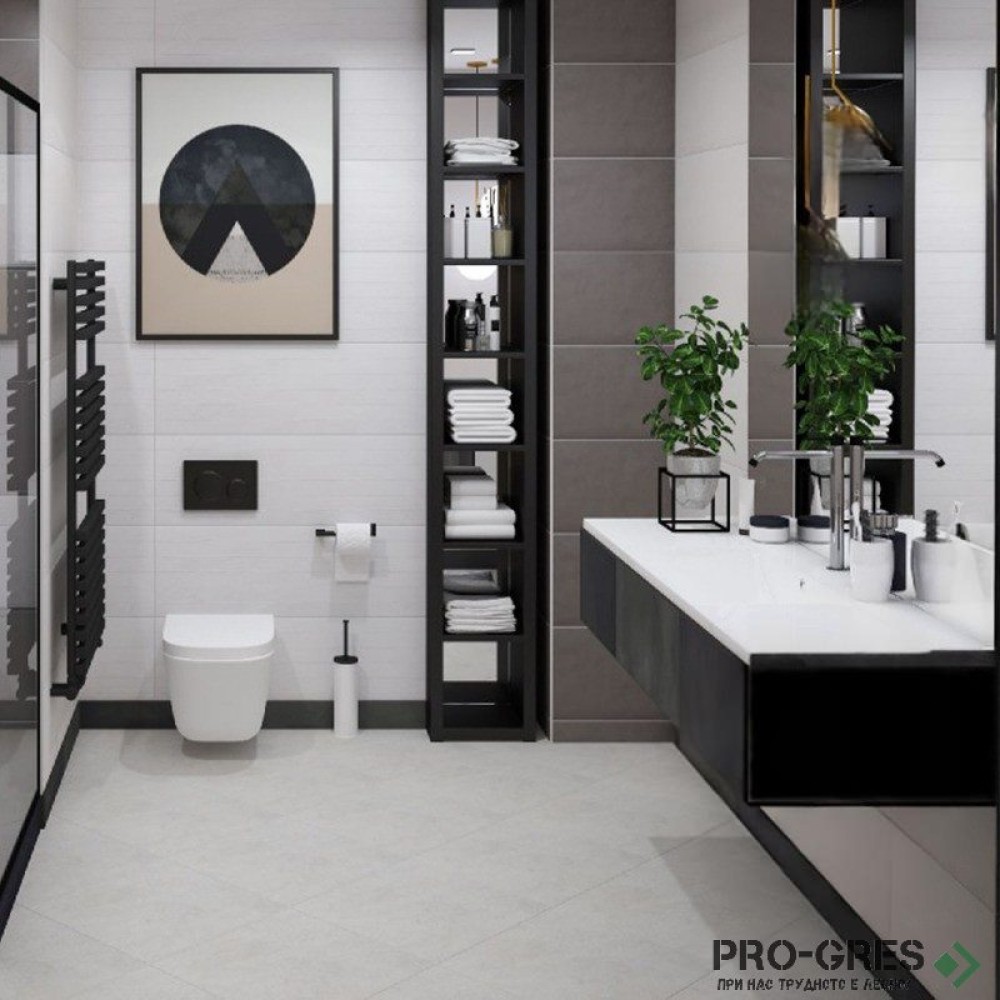 Плочки за баня Ecoceramic Newton White 30×90 см Плочки за баня Ecoceramic Newton White 30×90 см