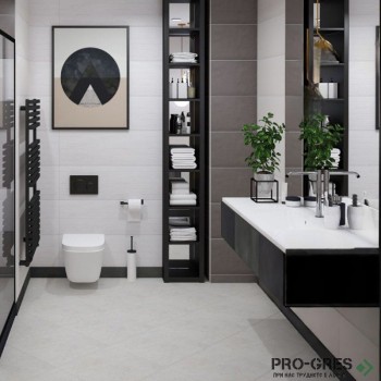 Плочки за баня Ecoceramic Newton White 30×90 см