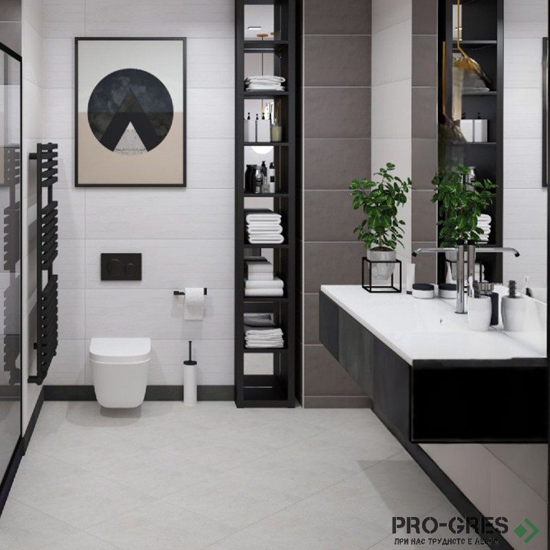 Плочки за баня Ecoceramic Newton White 30×90 см Плочки за баня Ecoceramic Newton White 30×90 см
