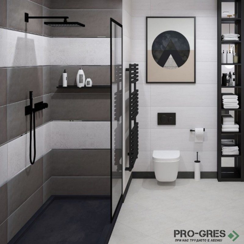 Плочки за баня Ecoceramic Newton White 30×90 см Плочки за баня Ecoceramic Newton White 30×90 см