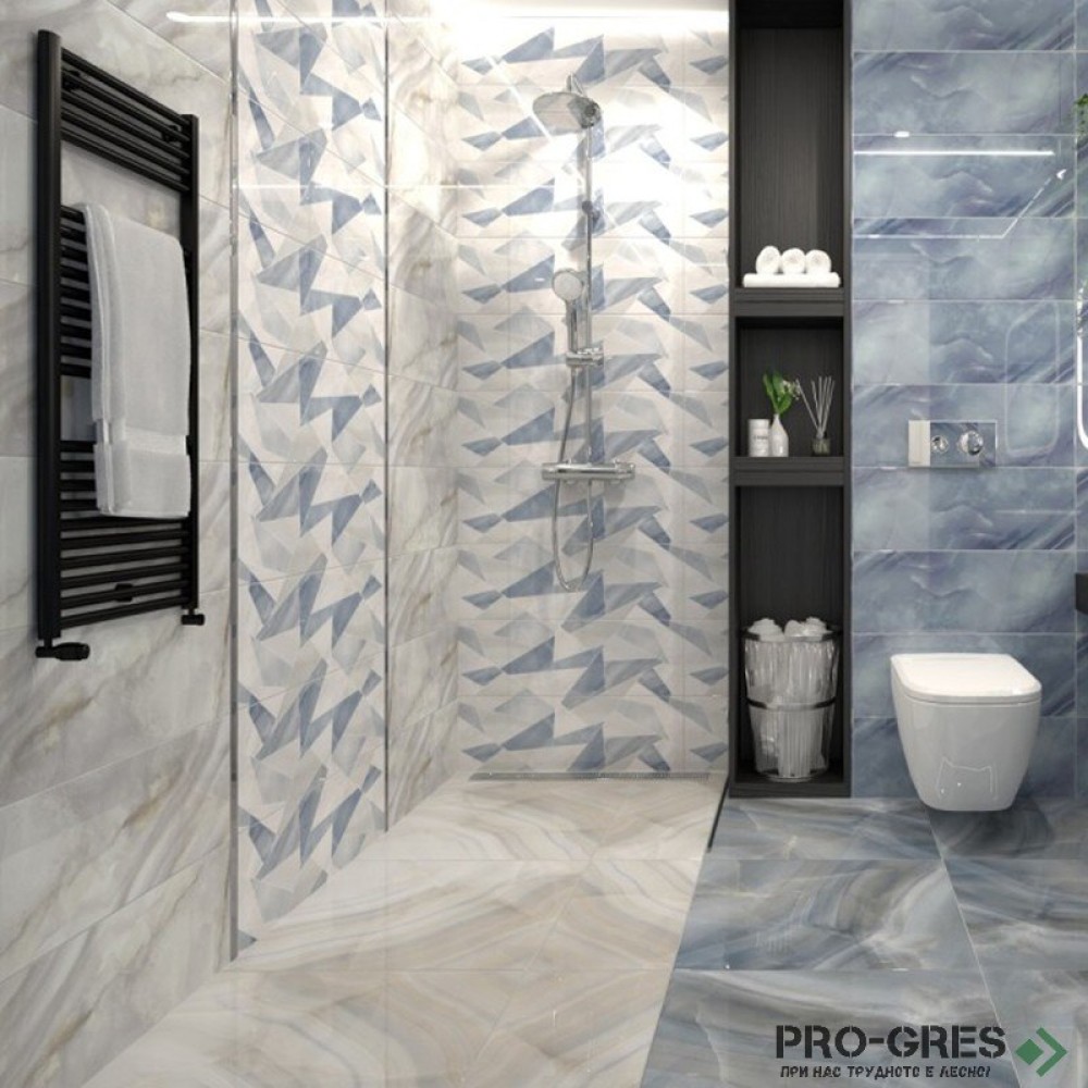 Плочки за баня Ecoceramic Onice Cold 30×90 см