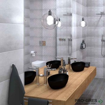 Плочки за баня Ecoceramic Subway Gris 33.3×55 см