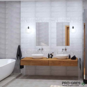 Плочки за баня Ecoceramic Travis Perla 20×60 см