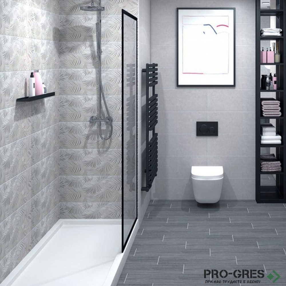 Плочки за баня El Molino Palmeto Gris 30×90 см