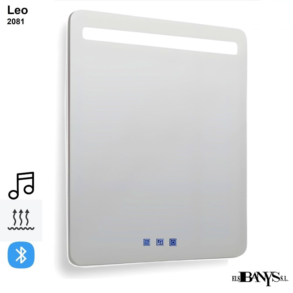 Oгледало с музика,нагревател и осветление Elsbanys,Leo 2801