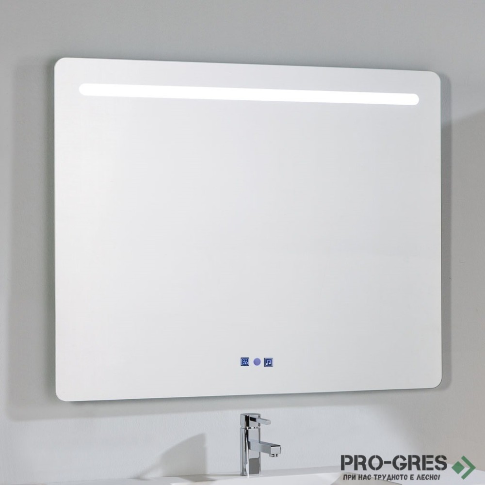 Огледало с музика,нагревател и LED осветление 80x80см Elsbanys .Leo 21811