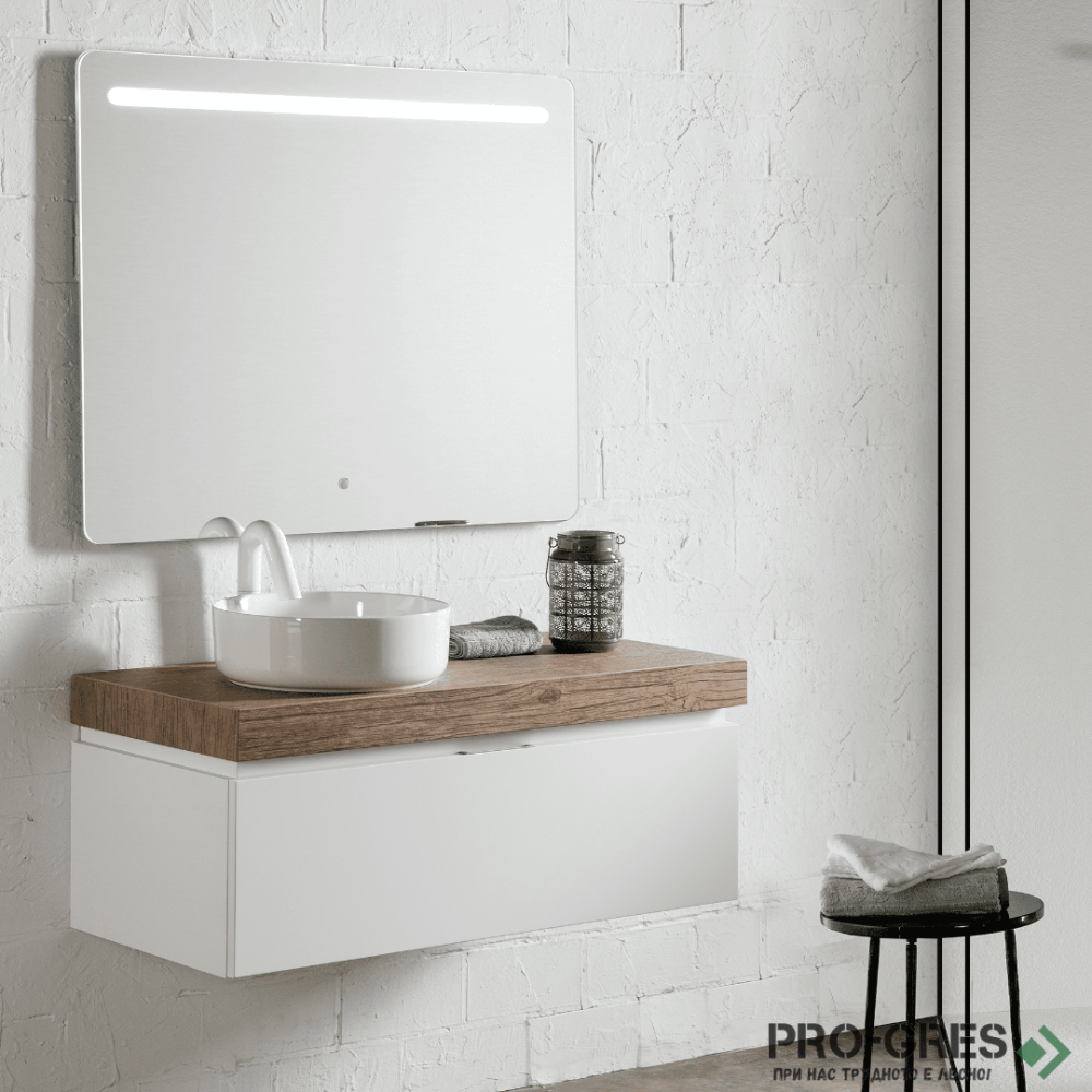 Огледало с музика,нагревател и LED осветление 80x80см Elsbanys .Leo 21811
