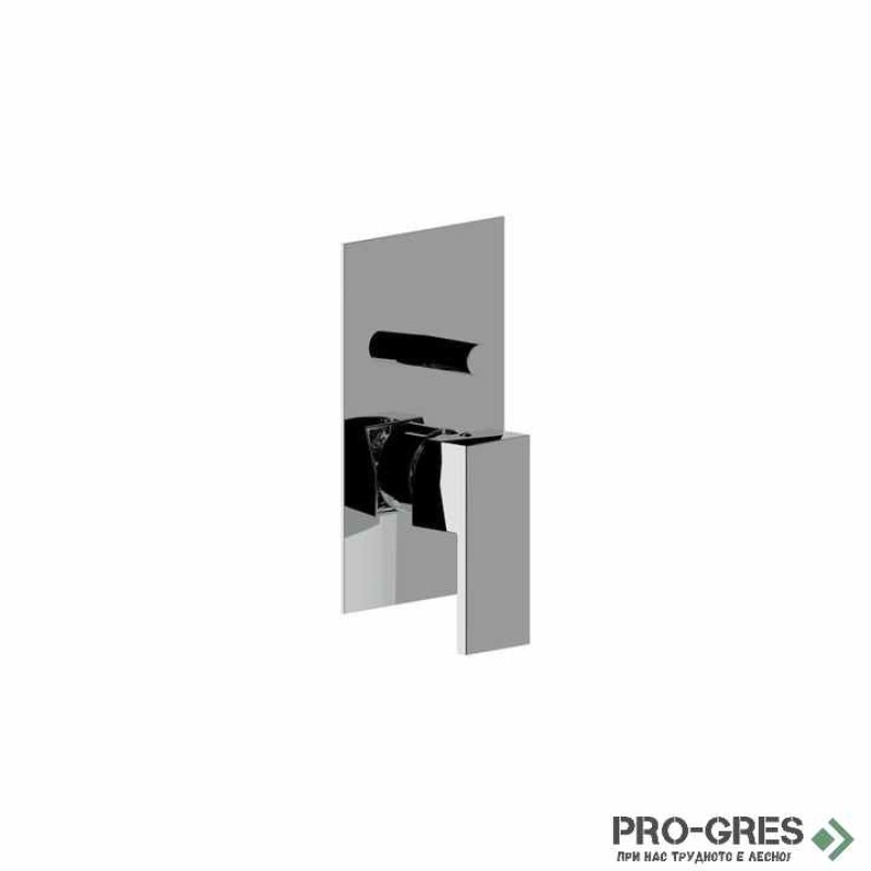 Вграденa душ система със стенна пита, хром, Ercos Italia R Quadra, BNKISC0002