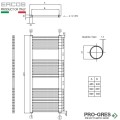 Лира за отопление Ercos Opera, 450x680мм  ASOPC F9300 450680