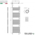 Лира за отопление Ercos Opera, 450x680мм  ASOPC F9300 450680