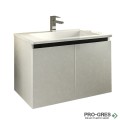 Шкаф за баня 75 см 2 врати с мивка порцелан, FLEXMEBEL, ARRES, F752DARR