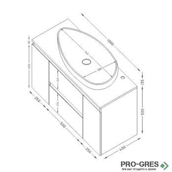 Шкаф за баня 100 см 2 вратички и 2 чекмеджета с мивка порцелан, FLEXMEBEL, OLA LINE, F002CDOLL Шкаф за баня 100 см 2 вратички и 2 чекмеджета с мивка порцелан, FLEXMEBEL, OLA LINE, F002CDOLL