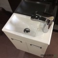 Шкаф за баня 40 см 2 вратички с мивка порцелан, FLEXMEBEL, MINO  F402DMIN000