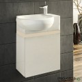 Шкаф за баня 45 см 1 вратa с мивка порцелан, FLEXMEBEL, ROSA, F451DROS