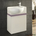 Шкаф за баня 45 см 1 вратa с мивка порцелан, FLEXMEBEL, ROSA, F451DROS