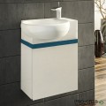Шкаф за баня 45 см 1 вратa с мивка порцелан, FLEXMEBEL, ROSA, F451DROS