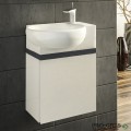 Шкаф за баня 45 см 1 вратa с мивка порцелан, FLEXMEBEL, ROSA, F451DROS
