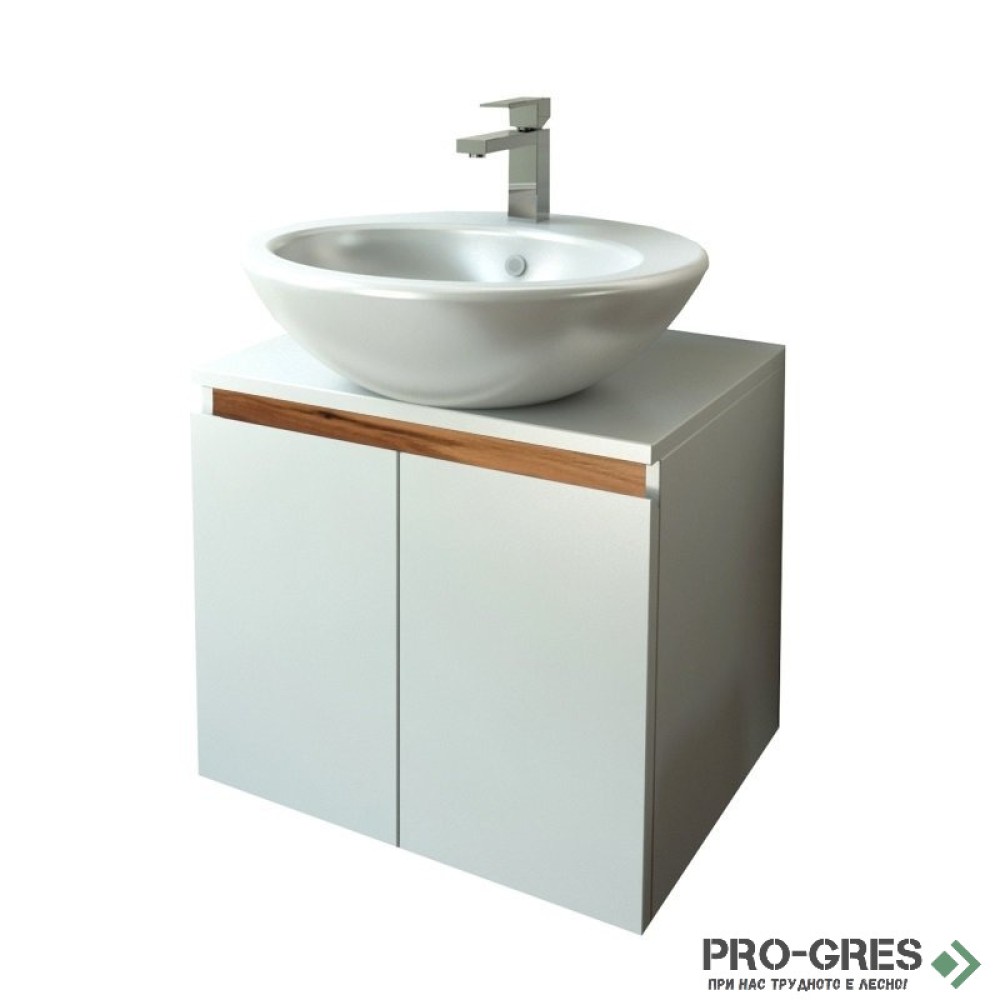 Шкаф за баня 50 см 2 врати,  FLEXMEBEL, TULIP, F502DTUL
