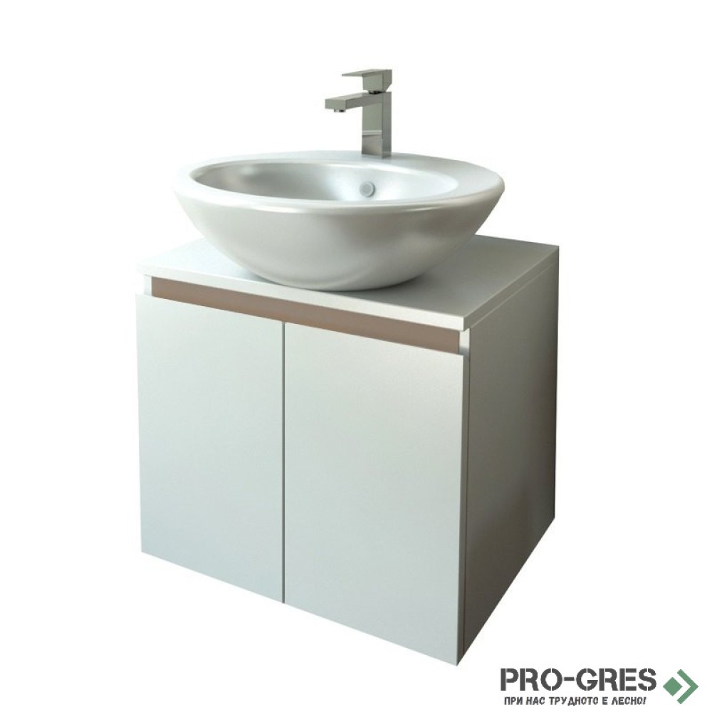 Шкаф за баня 50 см 2 врати,  FLEXMEBEL, TULIP, F502DTUL