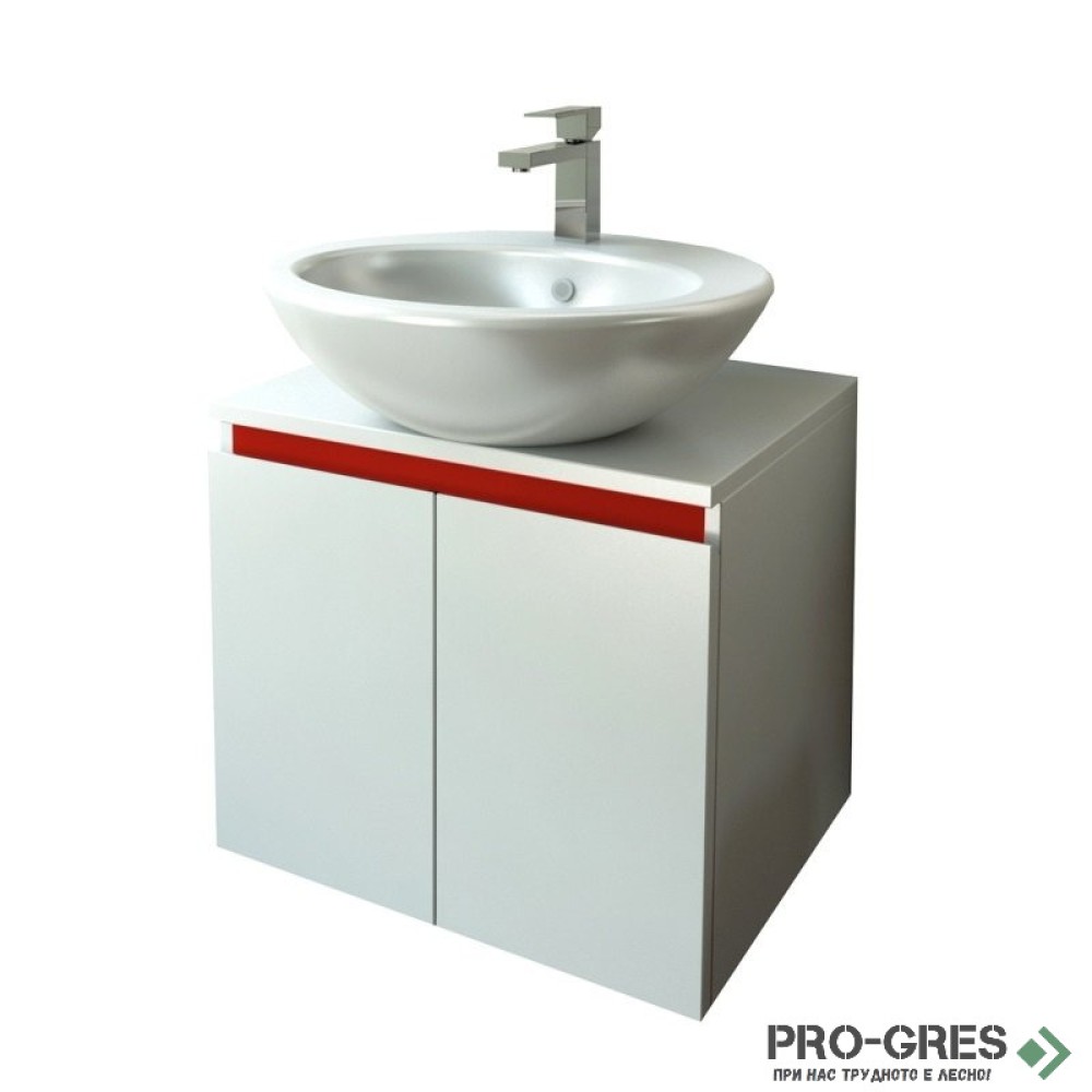 Шкаф за баня 50 см 2 врати,  FLEXMEBEL, TULIP, F502DTUL