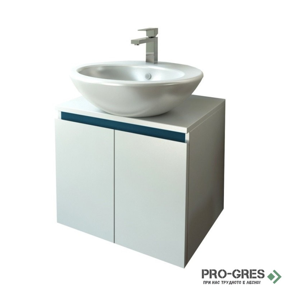 Шкаф за баня 50 см 2 врати,  FLEXMEBEL, TULIP, F502DTUL