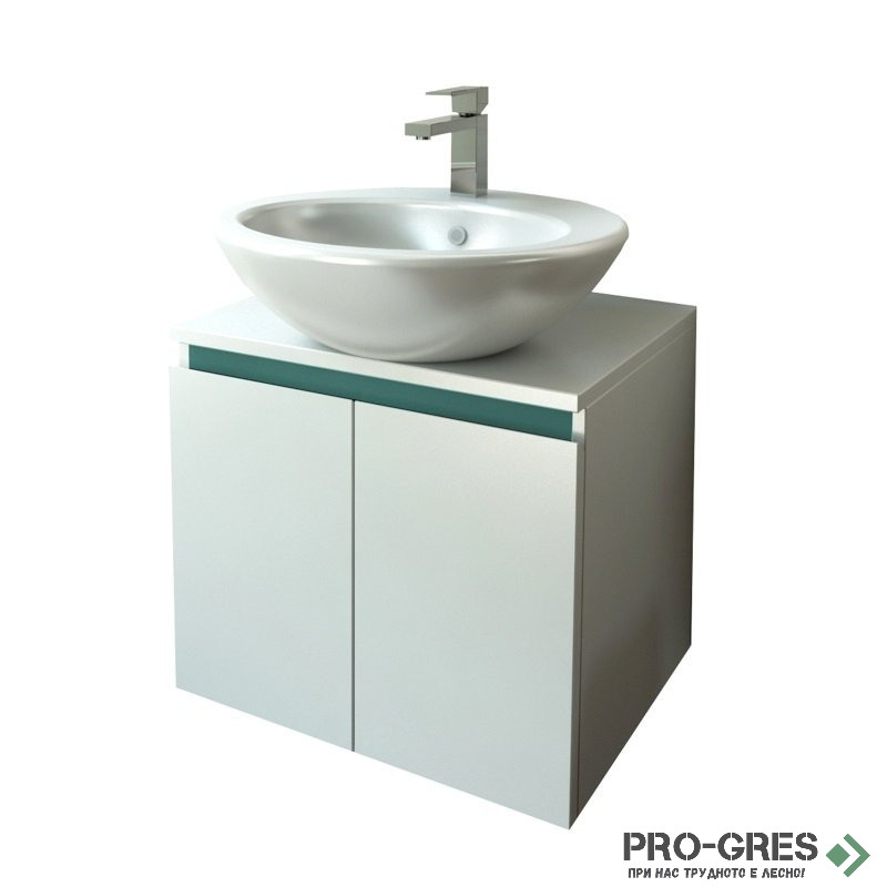 Шкаф за баня 50 см 2 врати,  FLEXMEBEL, TULIP, F502DTUL